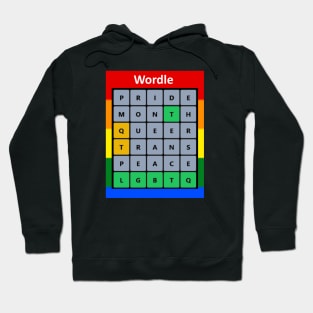 Gay Pride LGBTQ Wordle Hoodie